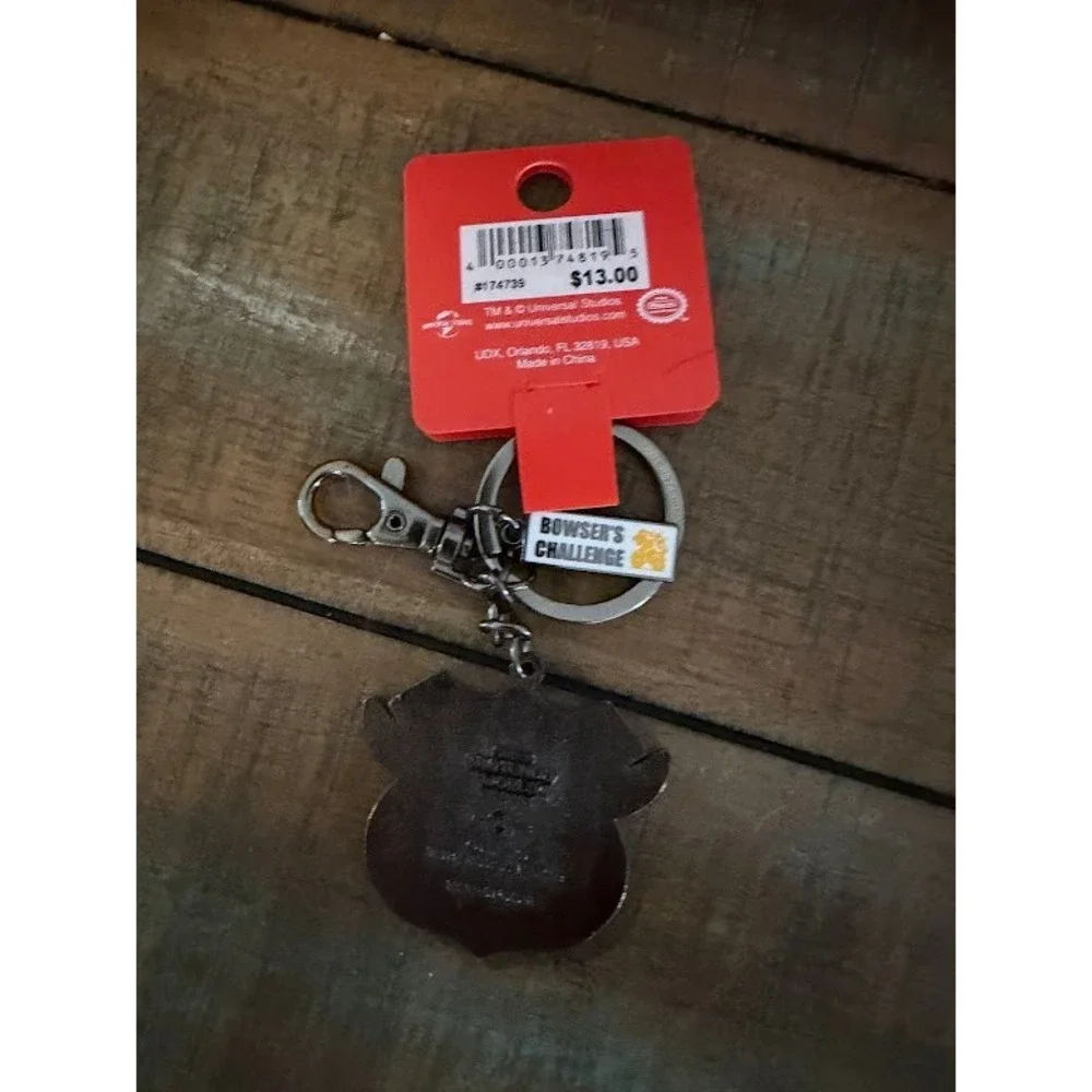 Super Nintendo World Universal Studios Bowser's Challenge Enamel Keychain New